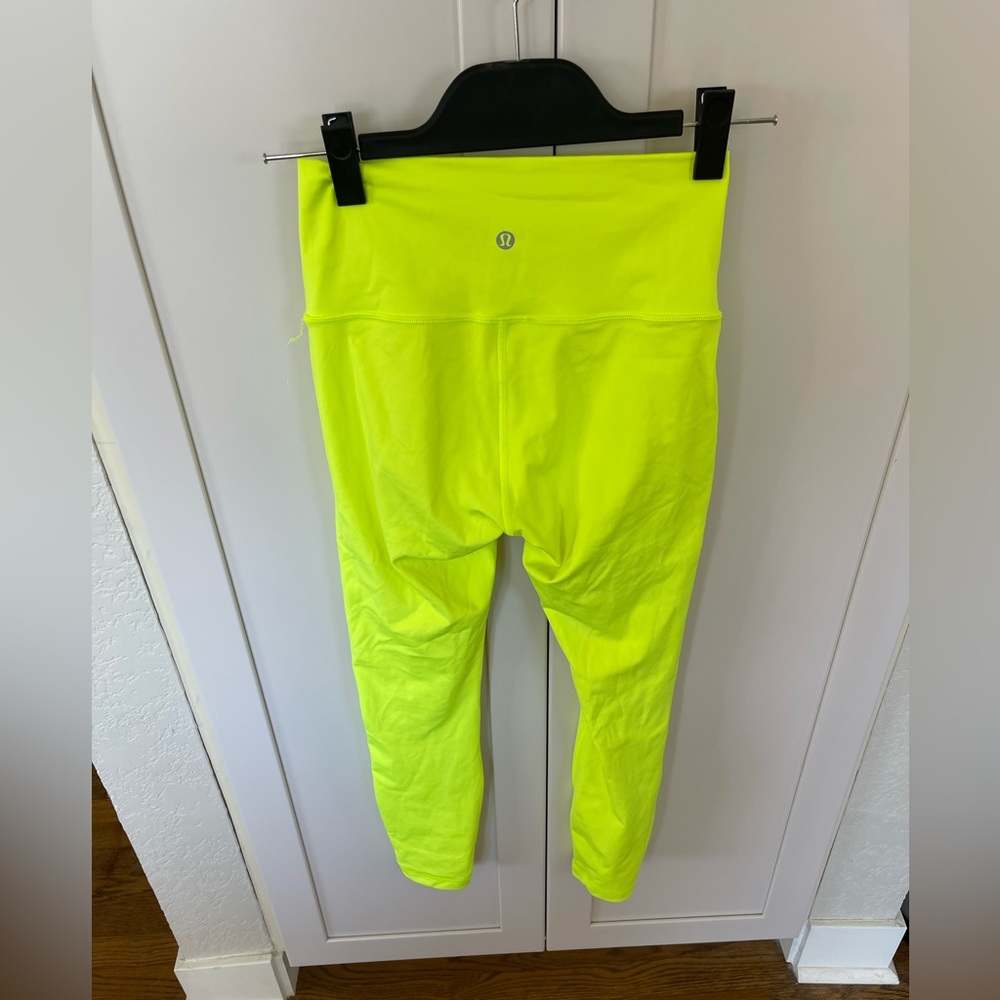 Lululemon Wunder Unders In Lime Green. Size 4. - image 6